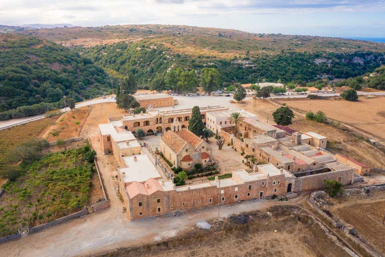 Panorámica del monasterio de Arkadi