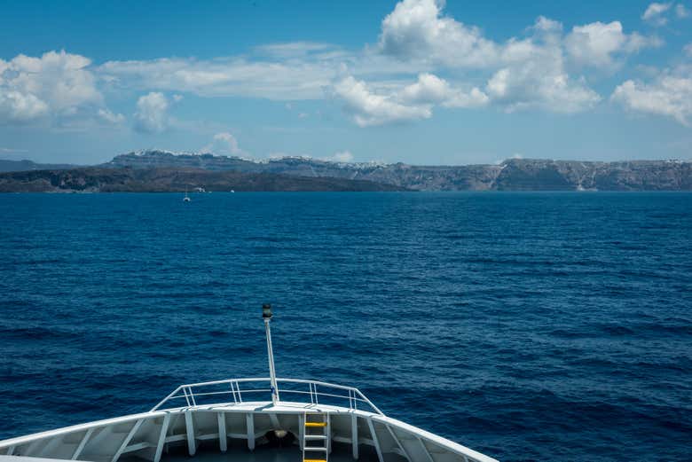 Bateau pour Santorin
