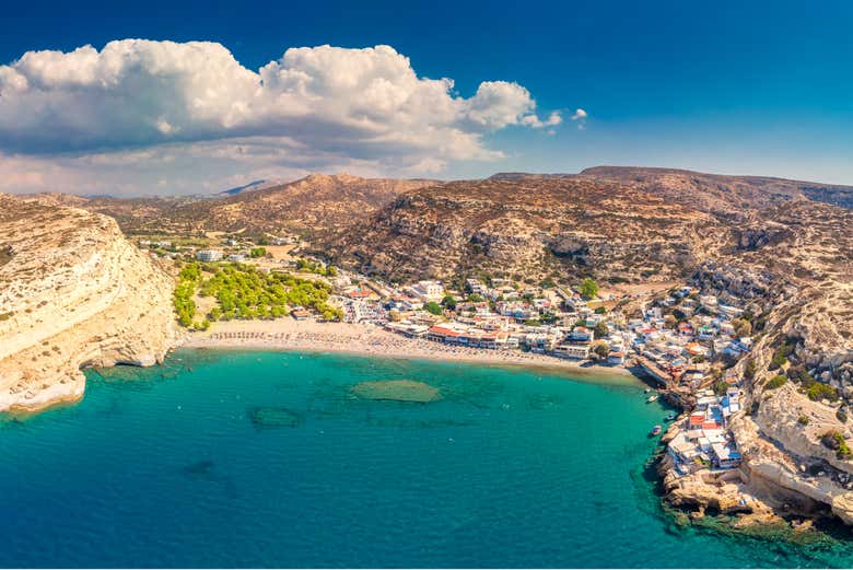La costa sud di Creta