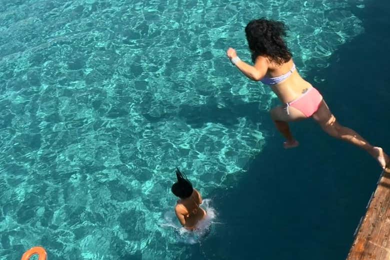 Un tuffo rinfrescante