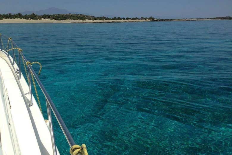 Avvicinandoci alla costa di Chrissi
