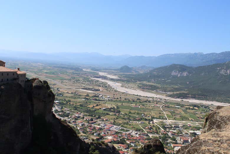 Vue depuis les hauteurs des Météores