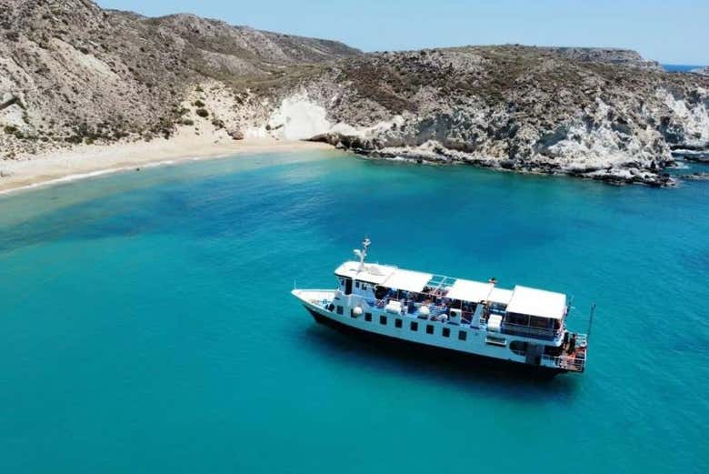 Ancrage au large de l'île de Koufonissia