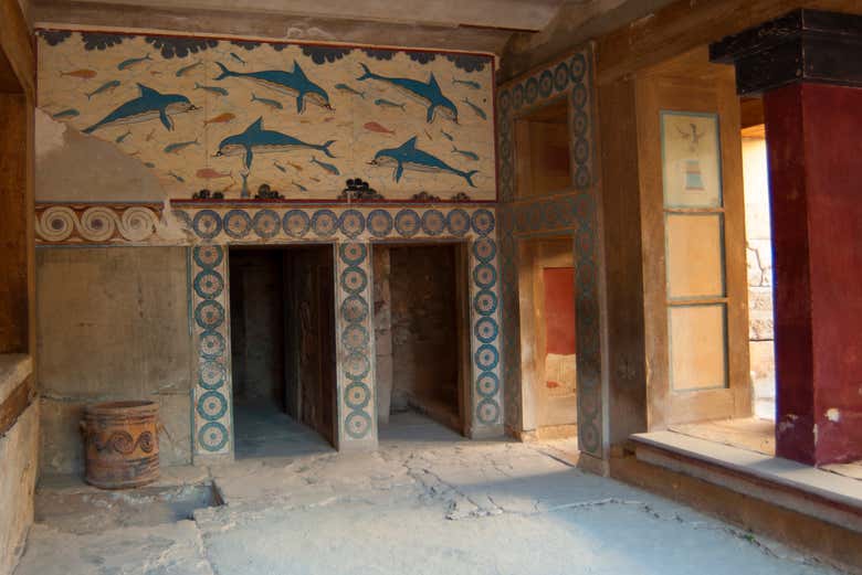 Interno del Palazzo di Cnosso