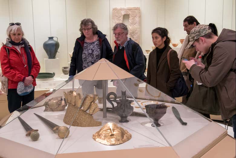 Explorando o Museu arqueológico de Micenas