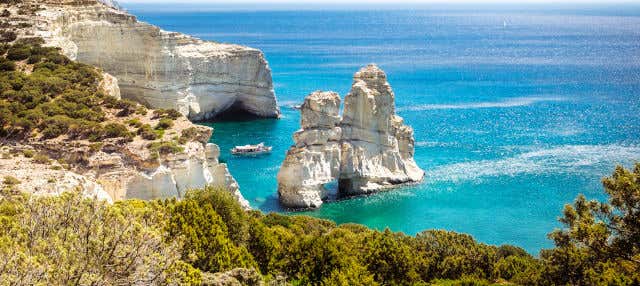 Excursão às grutas de Kleftiko de barco