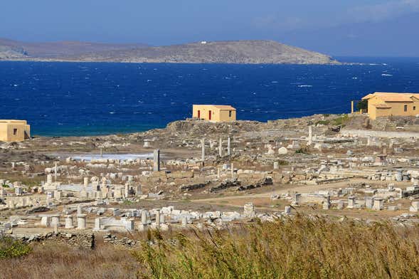 Excursão às ilhas de Delos e Rhenia de barco