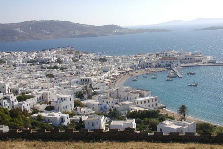 Ano Mera, a village in Mykonos