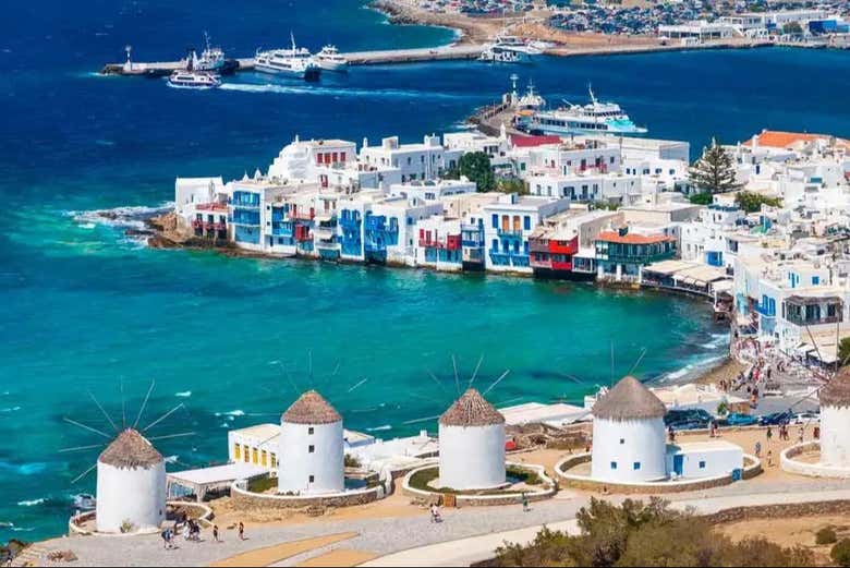 Icónicos molinos de viento de Kato Mili 