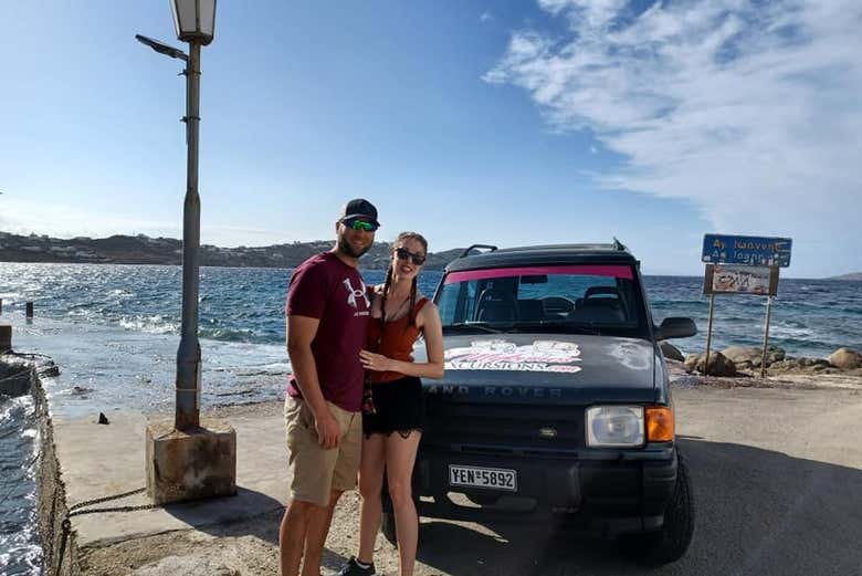 Disfrutando en pareja por Mykonos