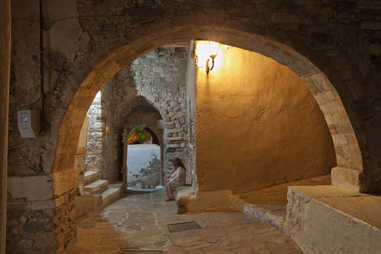 Inside Naxos castle