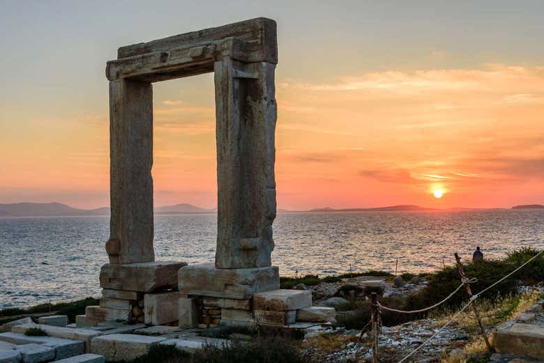 Sunset in Portara