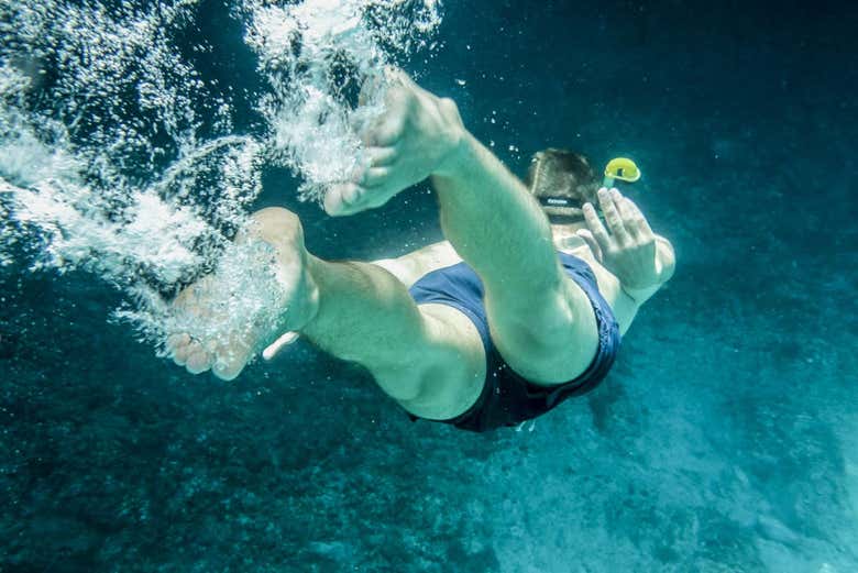 Snorkeling dans les îles des Cyclades