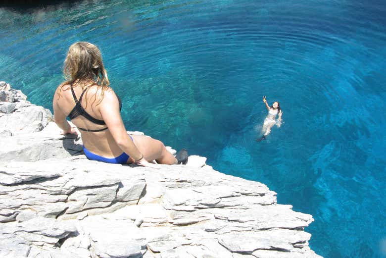 Taking a dip