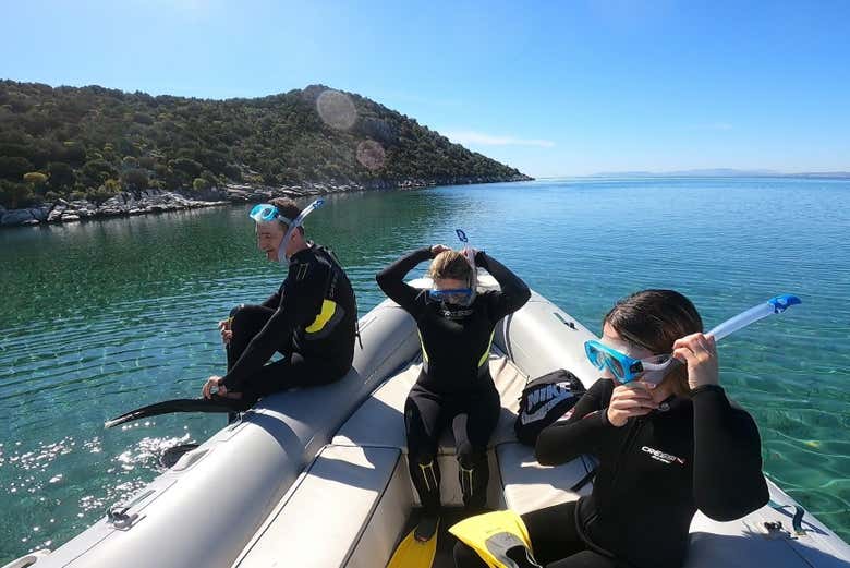 Preparados para praticar snorkel!