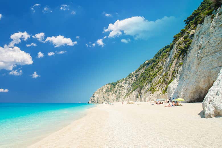 Panoramica della spiaggia di Egremni