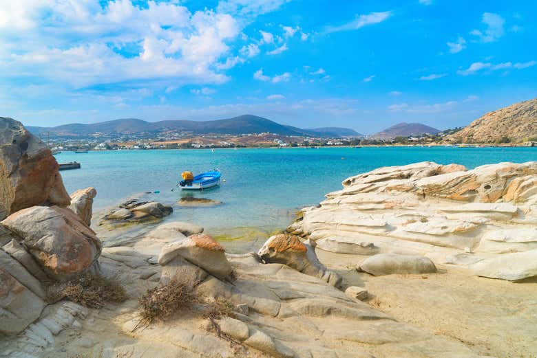 Une des plages de Paros