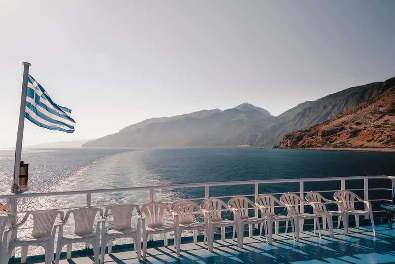 Bateau reliant Agia Roumeli à Sfakia