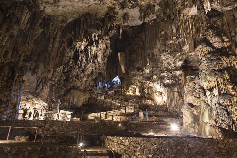 Inside Melidoni Cave
