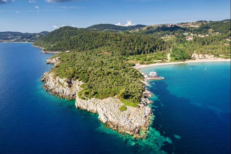 Vue aérienne sur Kallithea