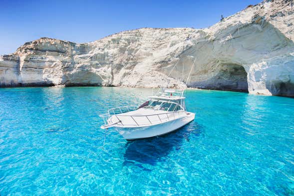 Balade en bateau le long des plages de Rhodes