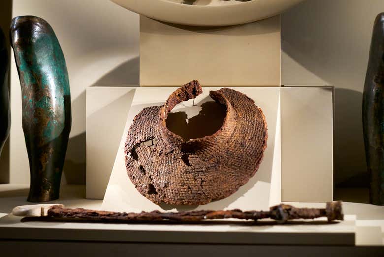 Peças arqueológicas em Vergina