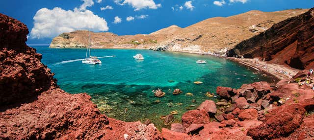 Excursión a Akrotiri, playa Roja y Oia