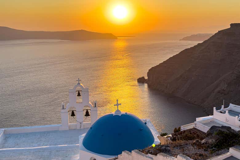 Atardecer en Fira