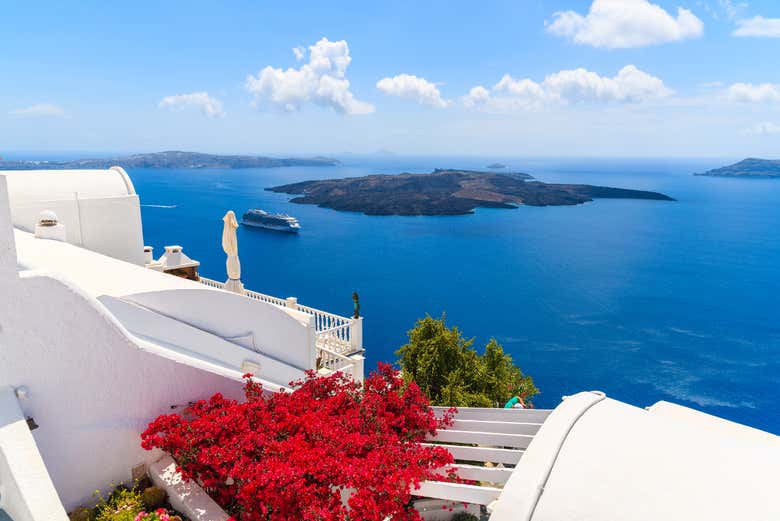 Vista de la Caldera desde Fira