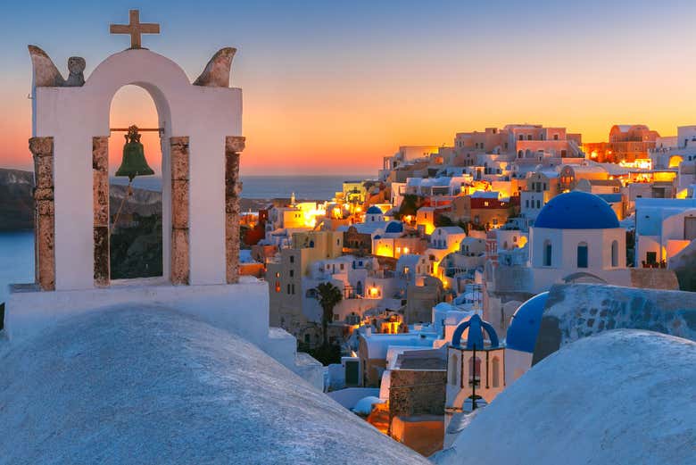 Oia al atardecer 