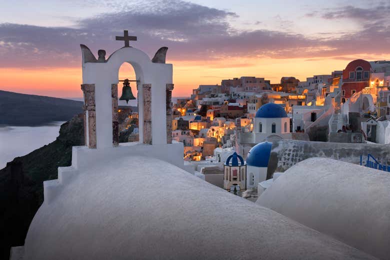Pôr do sol em Oia