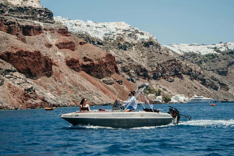 Navegando sobre las aguas del mar Egeo