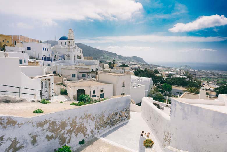 Paysage de Santorin