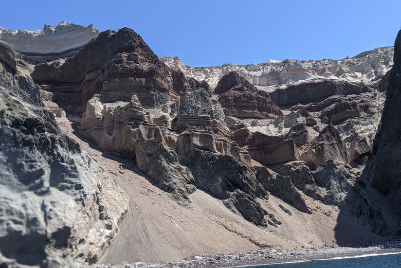 Paysage de la Caldeira de Santorin