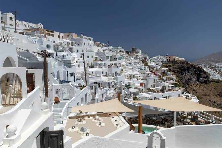 Imerovigli, en la parte alta de Fira