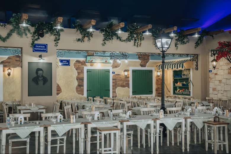 Disfrutaremos de una deliciosa cena en un bonito restaurante