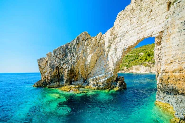 Formações rochosas de Zakynthos