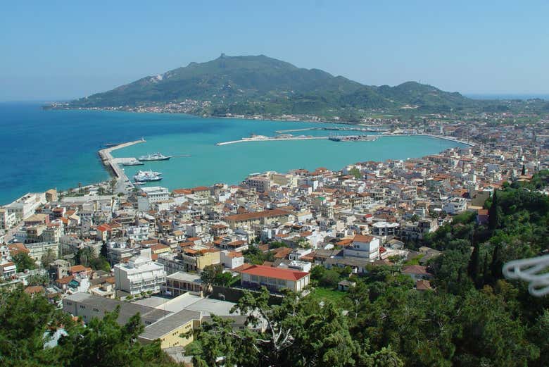 Vista sull'isola di Zante