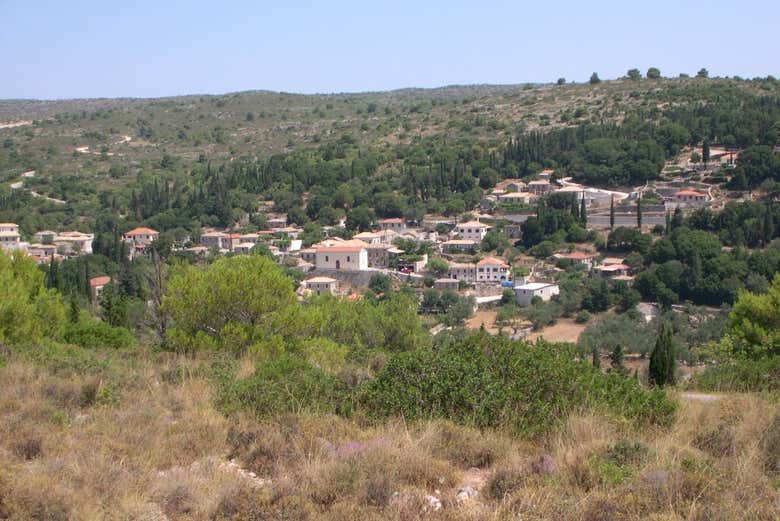 Vistas de las montañas de Zante