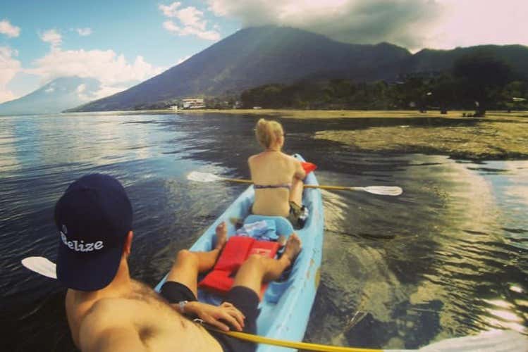 Relax as you kayak on the lake