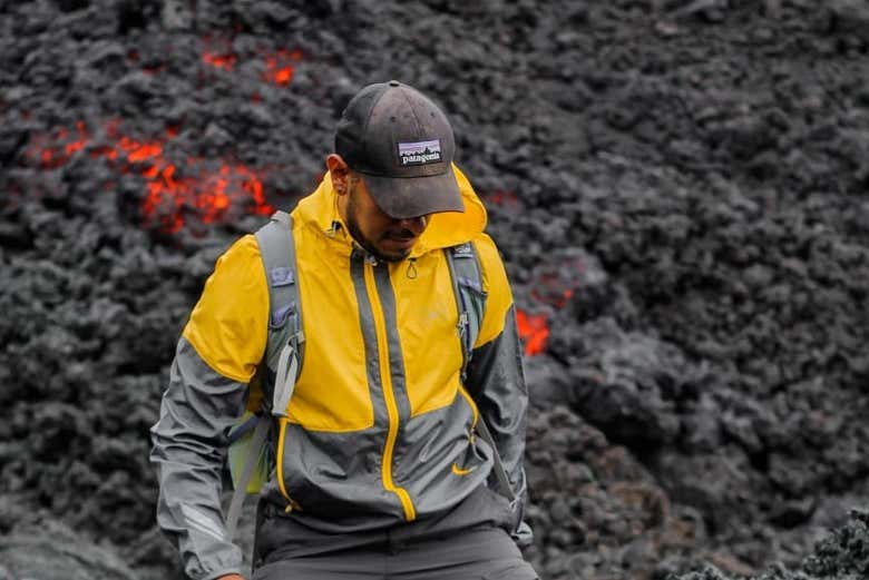 Lava del volcán de Pacaya