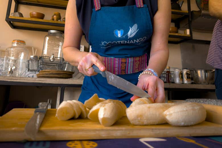Preparando los ingredientes