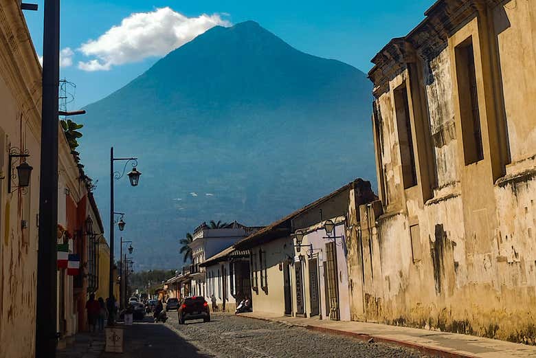 Calle del centro histórico de Antigua Guatemala