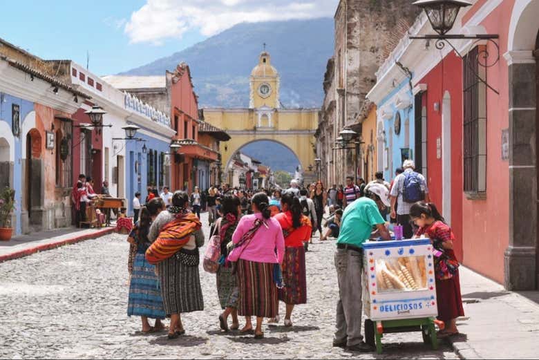 Une image typique d'Antigua Guatemala