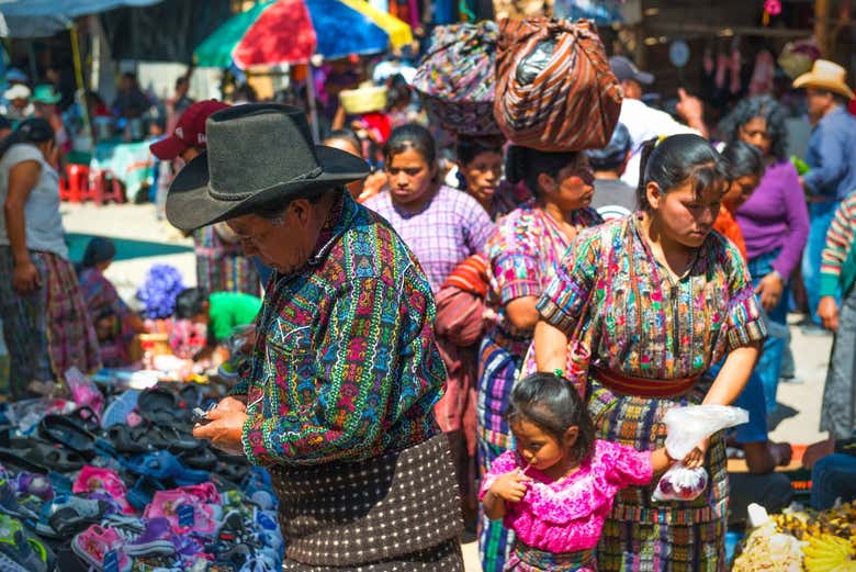 Marché indigène d’influence maya