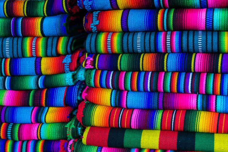 Telas típicas de Chichicastenango