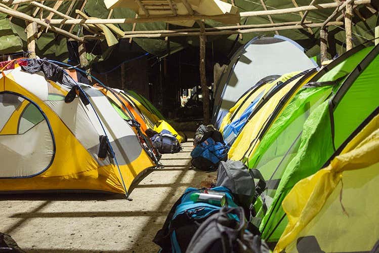 Uno de los camping donde pasaréis la noche