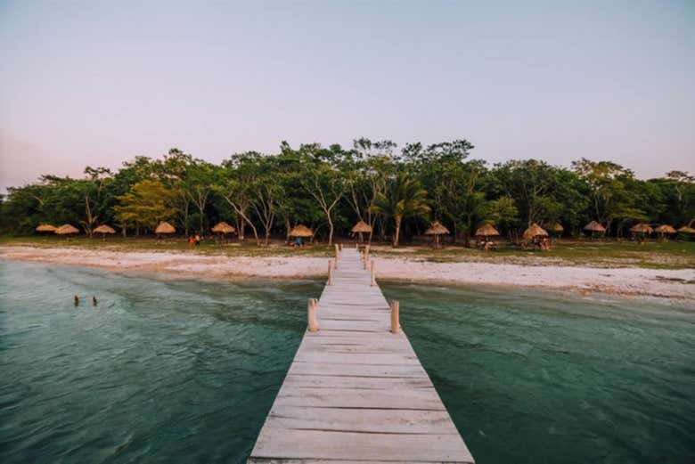 Vista panorâmica da praia de Chechenal