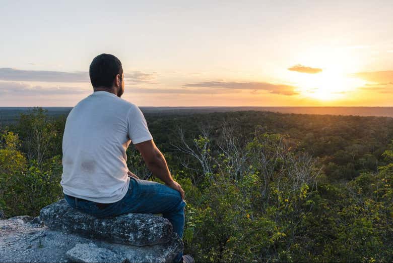 Contemplando o entardecer