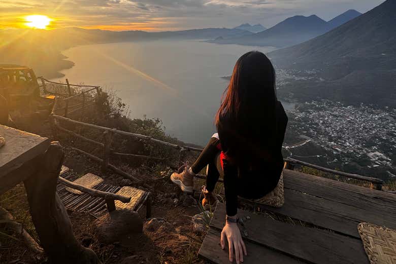 El lago Atitlán en todo su esplendor